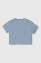 Детская хлопковая футболка United Colors of Benetton голубой