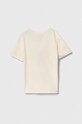 Дитяча бавовняна футболка Emporio Armani 3D3T17.3J51Z бежевий SS24