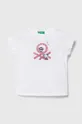 bianco United Colors of Benetton t-shirt in cotone per bambini Ragazze