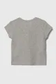 Detské bavlnené tričko United Colors of Benetton sivá