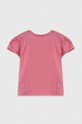 Dziewczynka United Colors of Benetton t-shirt bawełniany dziecięcy 3I1XG10DR.P.Seasonal różowy