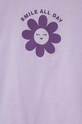 Dziewczynka United Colors of Benetton t-shirt bawełniany dziecięcy 3I1XG10E4.P.Seasonal fioletowy