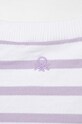Девочка Детский хлопковый топ United Colors of Benetton 3O01C10I2.G.Seasonal фиолетовой