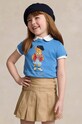 Polo Ralph Lauren t-shirt bawełniany dziecięcy nadruk niebieski 312934974001