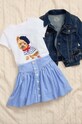 Dziewczynka Polo Ralph Lauren t-shirt bawełniany dziecięcy 312936025001 biały