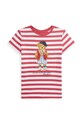 Polo Ralph Lauren t-shirt bawełniany dziecięcy 313934973001 czerwony SS24