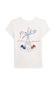Polo Ralph Lauren t-shirt bawełniany dziecięcy nadruk biały 313935038001