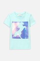 Coccodrillo t-shirt dziecięcy z elastanem turkusowy WC4143202VGA