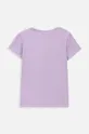 Otroška kratka majica Coccodrillo vijolična