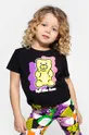 μαύρο Παιδικό μπλουζάκι Coccodrillo Για κορίτσια