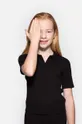 črna Otroška kratka majica Coccodrillo Dekliški
