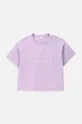 Дитяча бавовняна футболка Coccodrillo фіолетовий