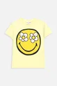 rumena Otroška kratka majica Coccodrillo Dekliški