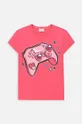 розовый Детская футболка Coccodrillo Для девочек