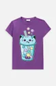 фіолетовий Дитяча футболка Coccodrillo Для дівчаток