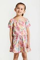 Coccodrillo tricou de bumbac pentru copii cu modele roz WC4140201GPK