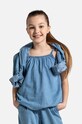 Coccodrillo top bawełniany dziecięcy bawełna niebieski WC4140501HGJ