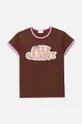 καφέ Παιδικό μπλουζάκι Coccodrillo Για κορίτσια