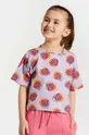 fioletowy Coccodrillo t-shirt Dziewczęcy