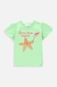 zielony Coccodrillo t-shirt niemowlęcy Dziewczęcy