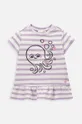 fioletowy Coccodrillo t-shirt niemowlęcy Dziewczęcy