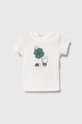 United Colors of Benetton tricou din bumbac pentru bebelusi print alb 3I9WA1045.W.Seasonal