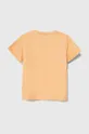 Dječja pamučna majica kratkih rukava United Colors of Benetton narančasta