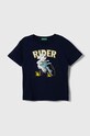 United Colors of Benetton tricou de bumbac pentru copii print bleumarin 3096G10ET.P.Seasonal
