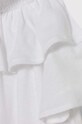 Момиче Детска тениска с лен United Colors of Benetton 3F4JC10HV.G.Seasonal бял