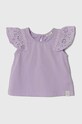 Βρεφικό τοπ United Colors of Benetton με ελαστάν μωβ 3FYKA104P.W.Seasonal