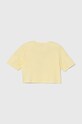 Παιδικό βαμβακερό μπλουζάκι United Colors of Benetton 3I1XC10J4.G.Seasonal κίτρινο SS24