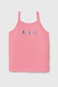 Detský bavlnený top United Colors of Benetton bavlna ružová 3I1XCH01E.G.Seasonal