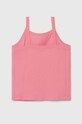 Detský bavlnený top United Colors of Benetton 3I1XCH01E.G.Seasonal ružová SS24