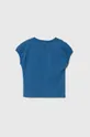 Dječja pamučna majica kratkih rukava United Colors of Benetton plava