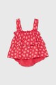 Παιδικό βαμβακερό τοπ United Colors of Benetton 3M39GH00Z.P.Seasonal ροζ SS24