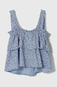 Дитячий бавовняний топ United Colors of Benetton 3M39GH00Z.P.Seasonal блакитний SS24