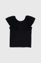 Otroška kratka majica United Colors of Benetton črna