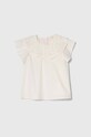 Детская хлопковая блузка United Colors of Benetton casual бежевый 5EW7GQ01W.P.Seasonal