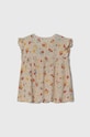 Детска тениска United Colors of Benetton 5RFGCQ02S.G.Seasonal бежов SS24