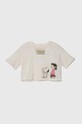 United Colors of Benetton tricou de bumbac pentru copii X Peanuts print bej 3096C10JA.G.Seasonal