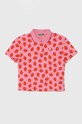 United Colors of Benetton tricou polo copii cu modele violet 3LRYC301J.G.Seasonal