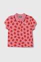 United Colors of Benetton polo dziecięce wzorzyste różowy 3LRYG300Q.P.Seasonal