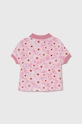 United Colors of Benetton polo dziecięce 3LRYG300Q.P.Seasonal różowy SS24