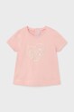 Mayoral t-shirt niemowlęcy z elastanem różowy 105.4F.Baby.PPYH