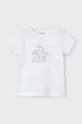 bela Otroška kratka majica Mayoral Dekliški
