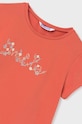 Dziewczynka Mayoral t-shirt dziecięcy 854.8F.Junior.PPYH pomarańczowy