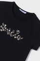 Dziewczynka Mayoral t-shirt dziecięcy 854.8F.Junior.PPYH czarny
