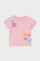 Бавовняна футболка для немовлят Mayoral 2-pack рожевий