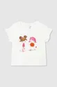 beżowy Mayoral t-shirt niemowlęcy Dziewczęcy