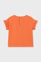 Μωρό βαμβακερό μπλουζάκι Mayoral 1013.4Q.Baby.PPYH πορτοκαλί SS24